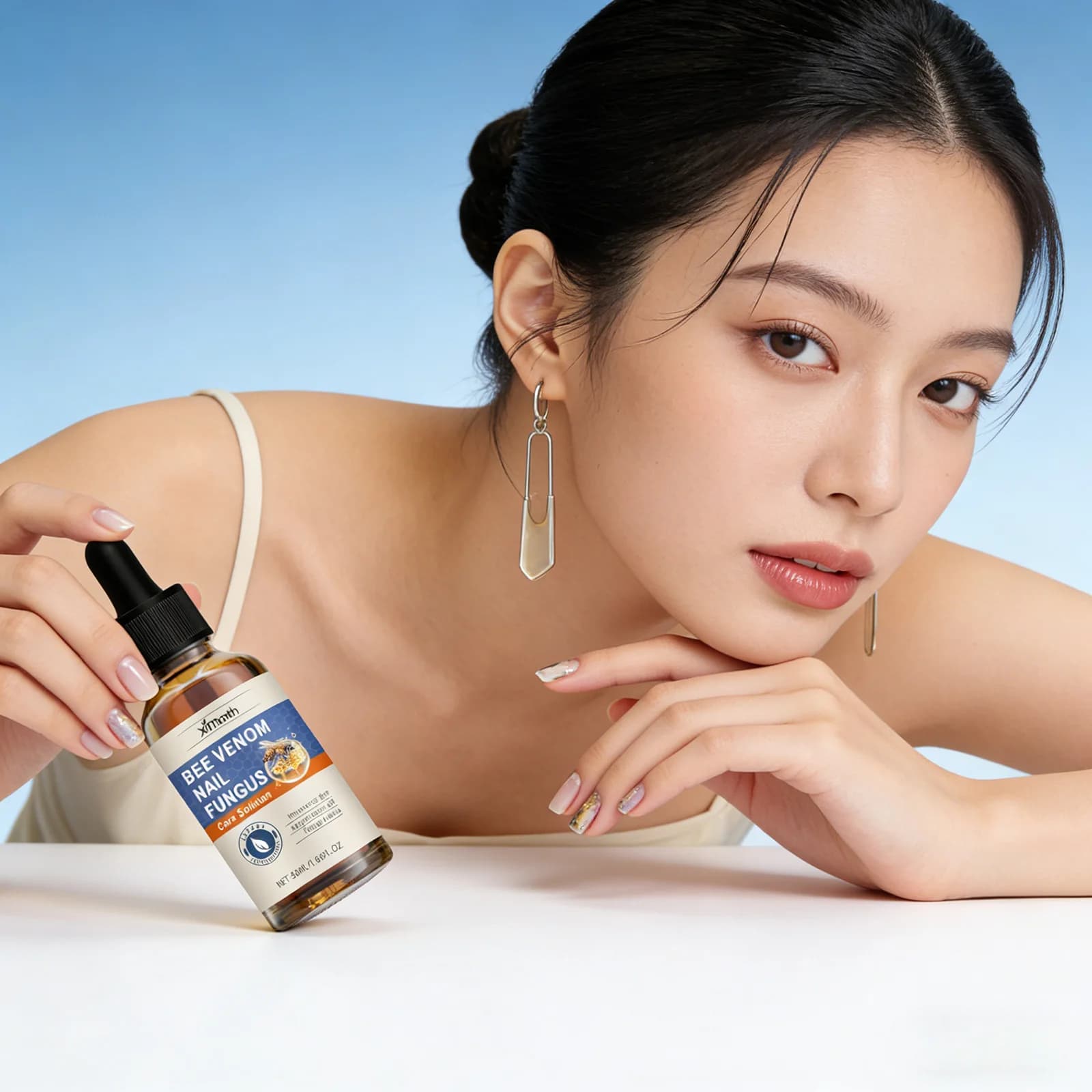 bottle of nail fungus care solution — image 5