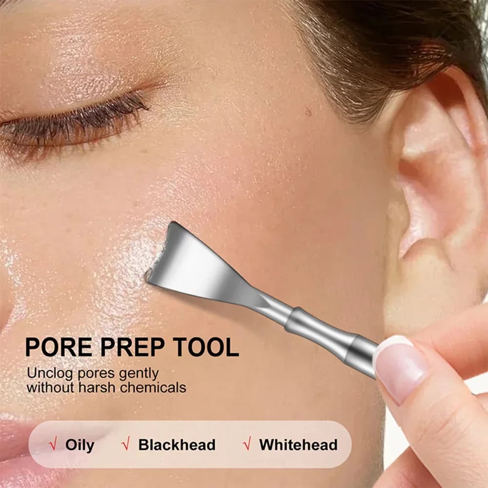 handheld blackhead remover tool with stainless steel tip — image 5
