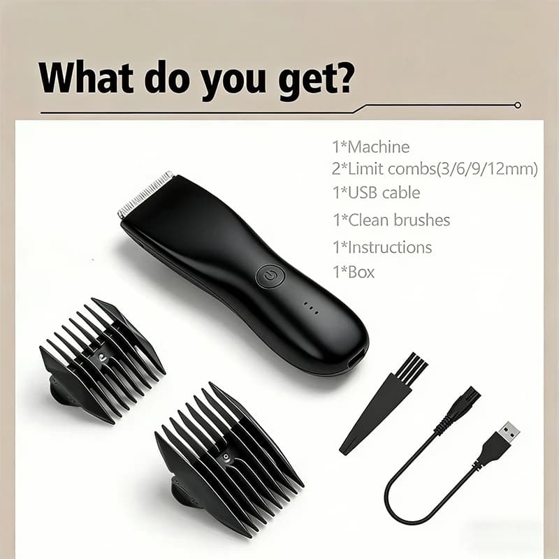 electric men's body and beard trimmer — image 7
