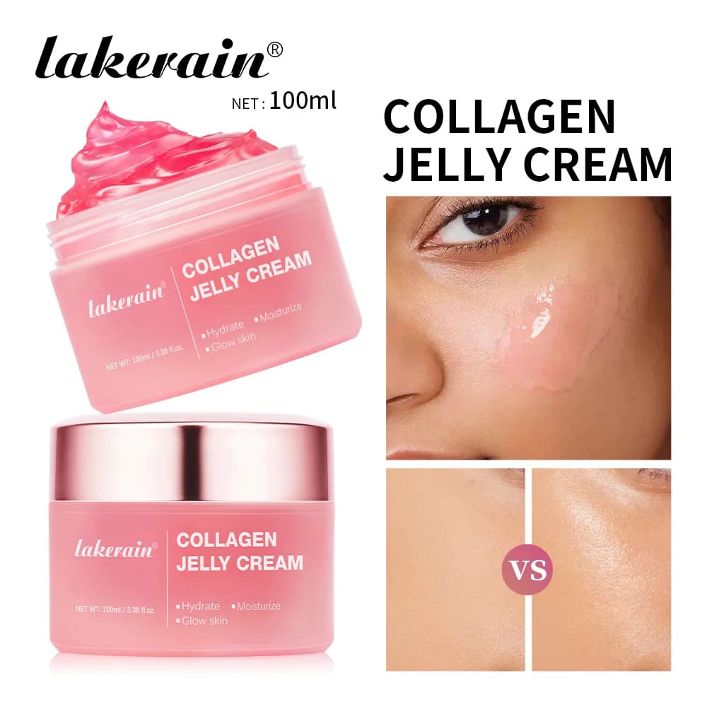 collagen jelly cream with niacinamide in a white jar — image 1