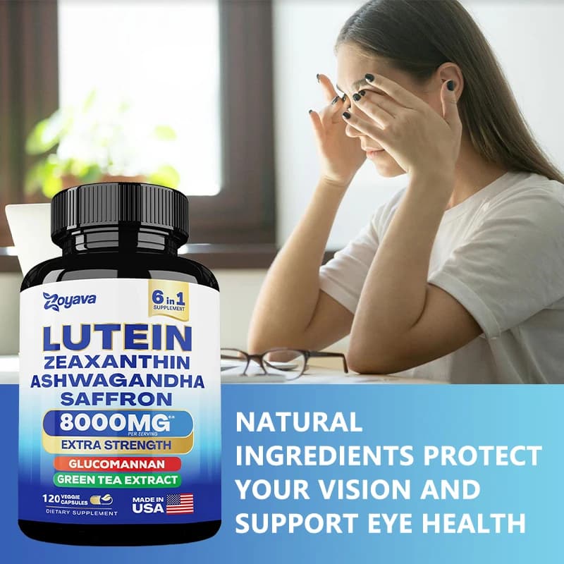 bottle of lutein zeaxanthin saffron eye supplement — image 3