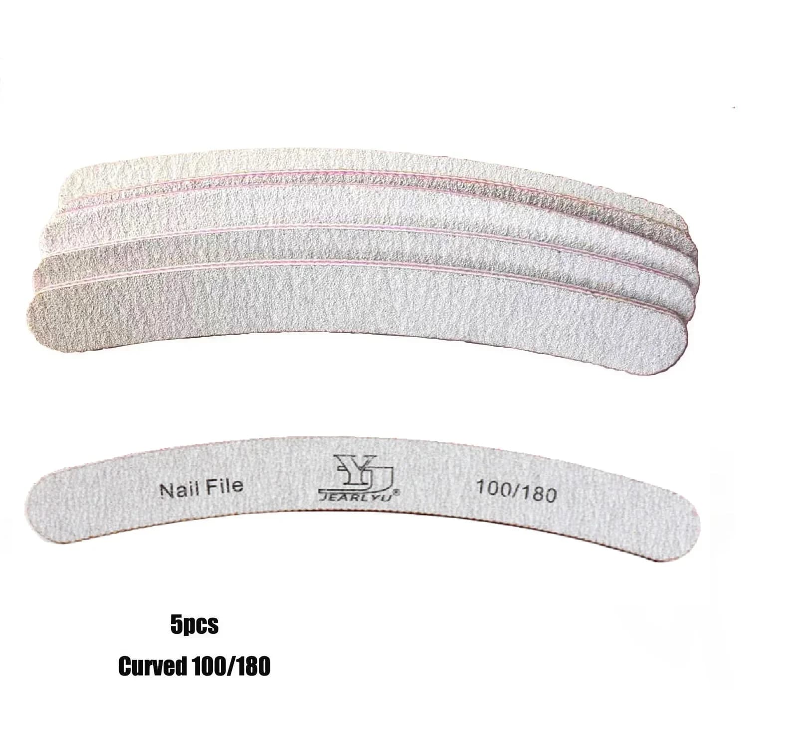 set of five colored nail files with different grits — image 4