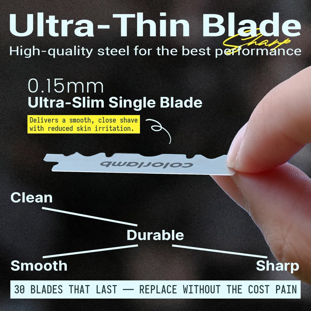metal safety razor with single edge blade — image 5