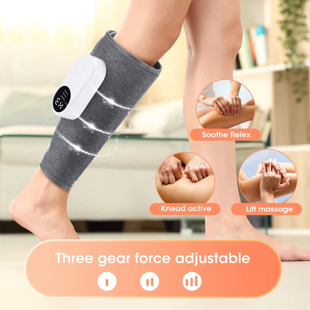Rechargeable 360° calf massager with air compression pads — image 4