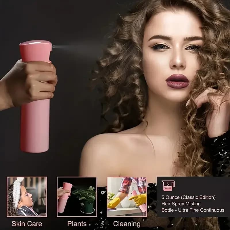six-piece hair brush set with spray bottle — image 3