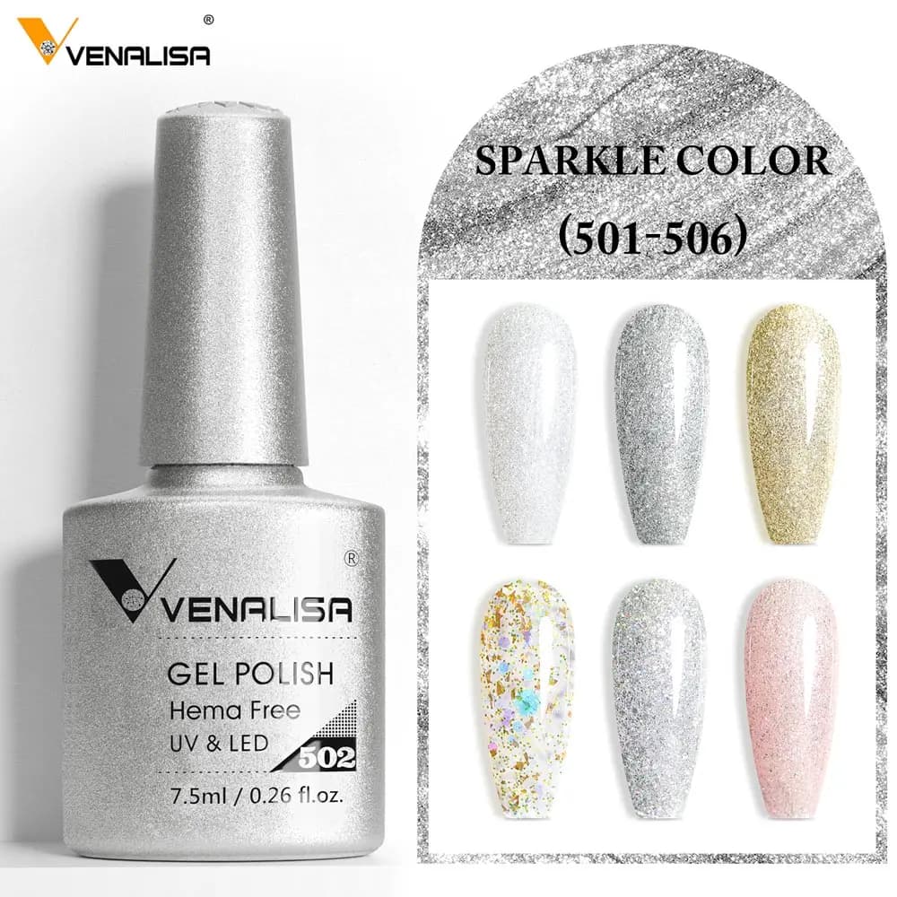 Venalisa HEMA TPO FREE Nail Gel Polish Glitter Gorgeous Full — image 4