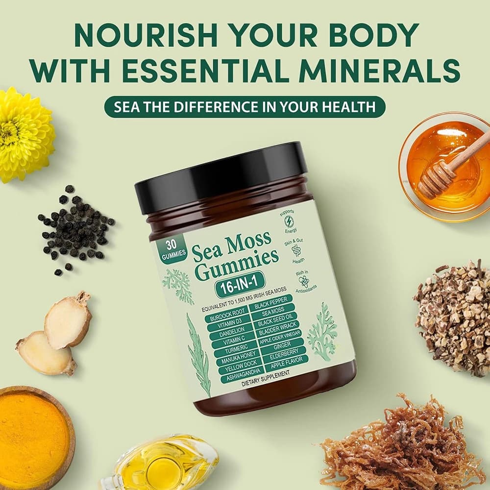 Sea moss gummies with herbal and vitamin blend — image 4