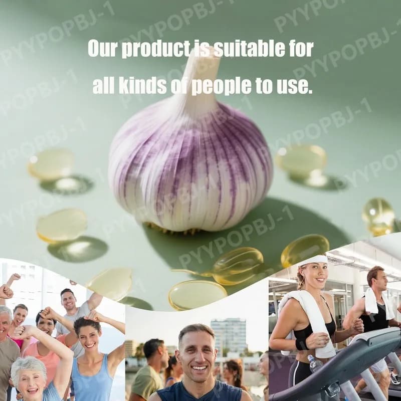 odorless garlic oil softgel bottle — image 3