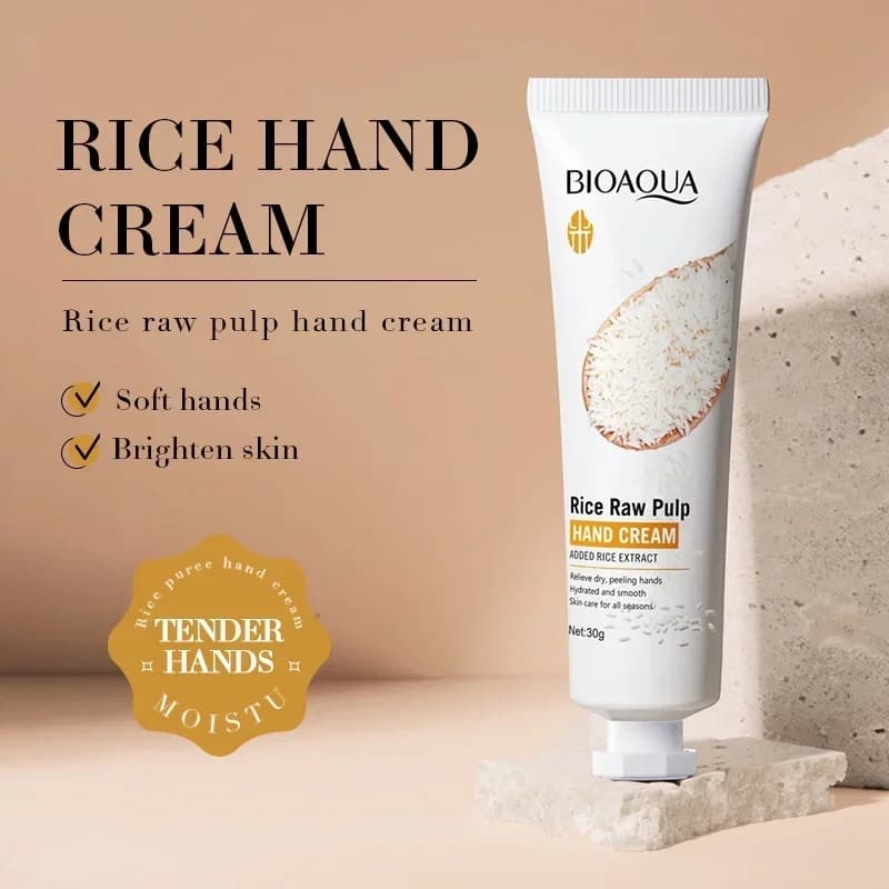 Rice hand cream in a 30g tube — image 4