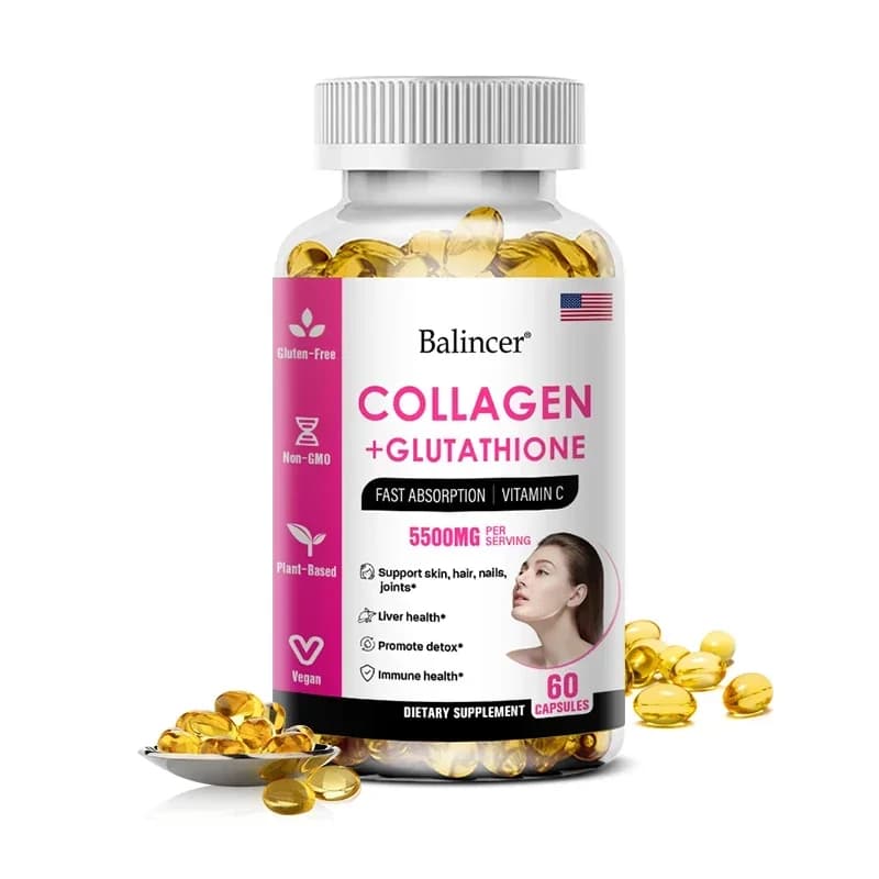 glutathione collagen antioxidant whitening capsules bottle — image 8