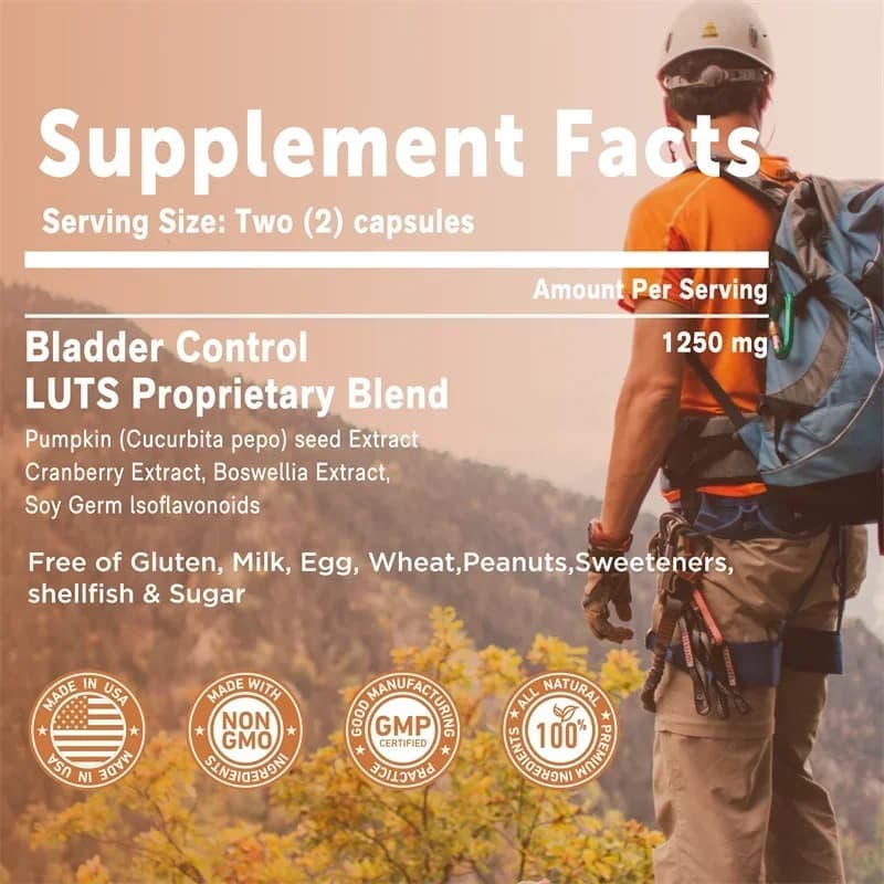 bladder control dietary supplement bottle — image 2