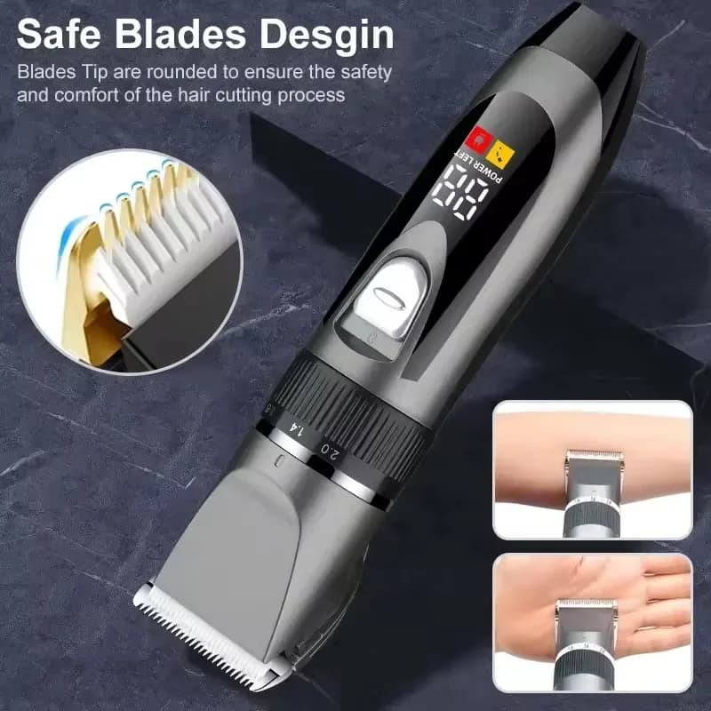 electric hair clipper set with digital display — image 4