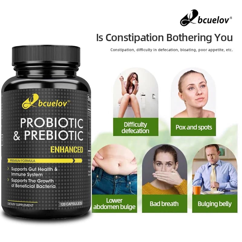bottle of probiotic and prebiotic supplement — image 2