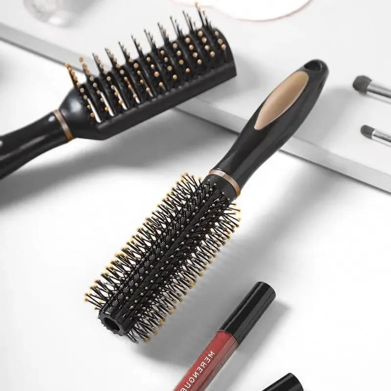 anti-static air bag hair brush with massage cushion — image 6