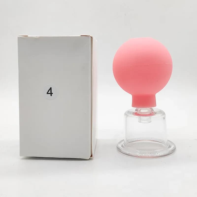 glass vacuum cupping jar for facial and body massage — image 7