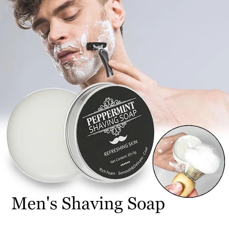 handmade organic ear shaving soap bar — image 1