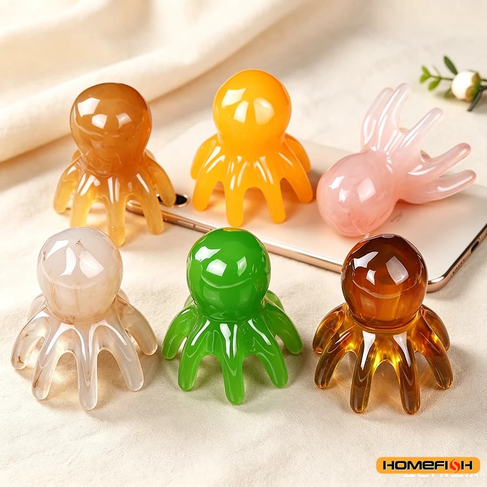 Resin octopus-shaped scalp massage comb — image 6