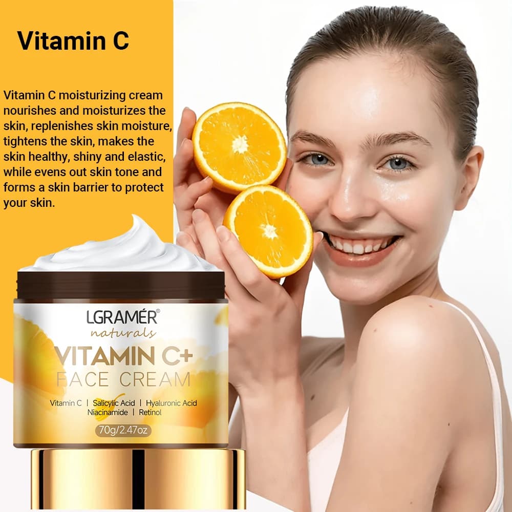 Vitamin C and Retinol face cream tube — image 3