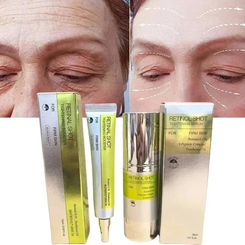 retinal tightening booster eye cream and face serum set — image 1