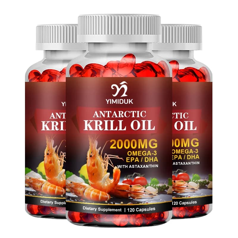 bottles of Antarctic krill oil capsules — image 8