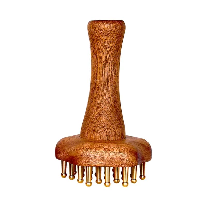portable brass gua sha massage tool — image 6