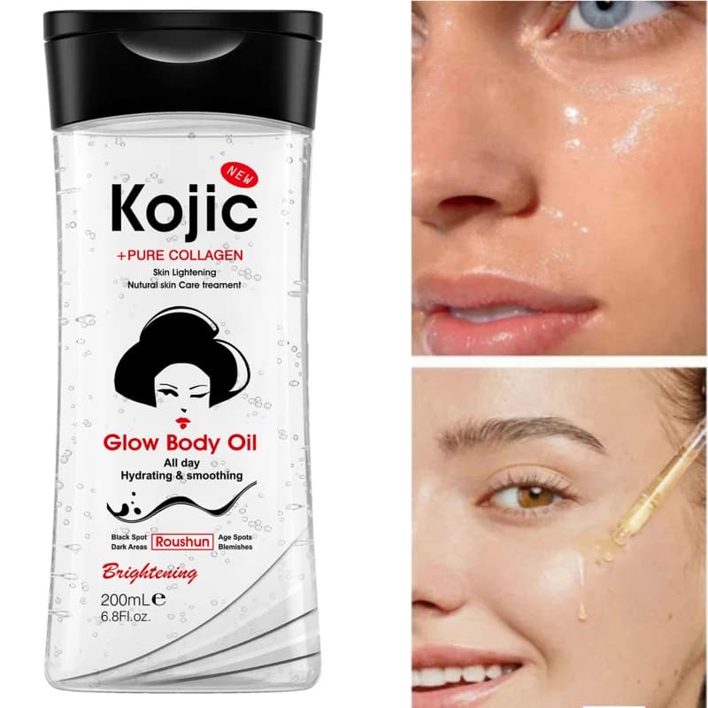 Kojic acid body oil bottle 200ml — image 5