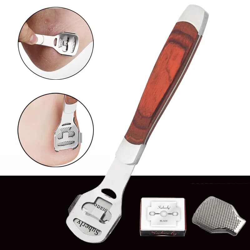 Wood Handle Foot File with 10 Blades
