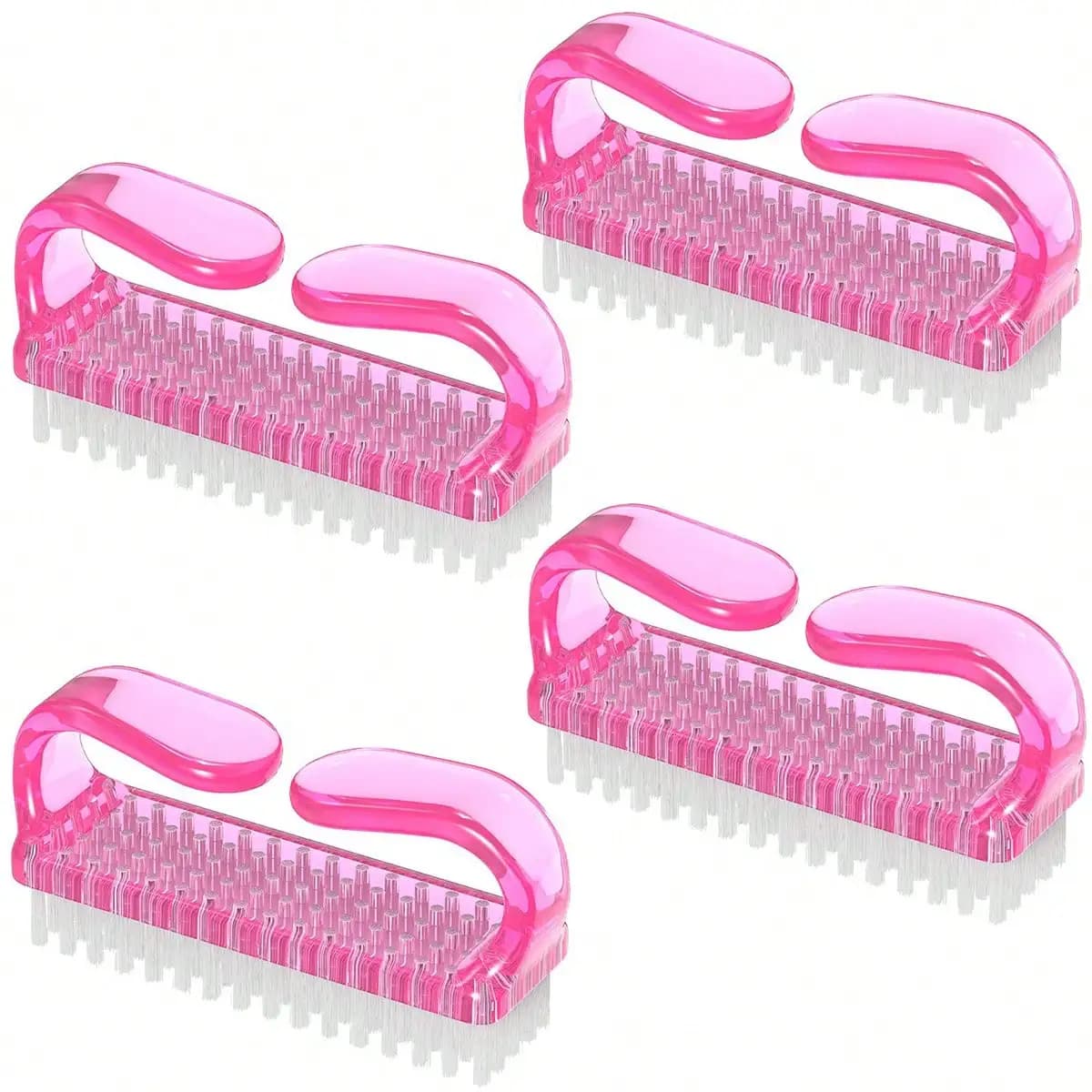 four-piece nail art tools set with brushes and cuticle pusher — image 2