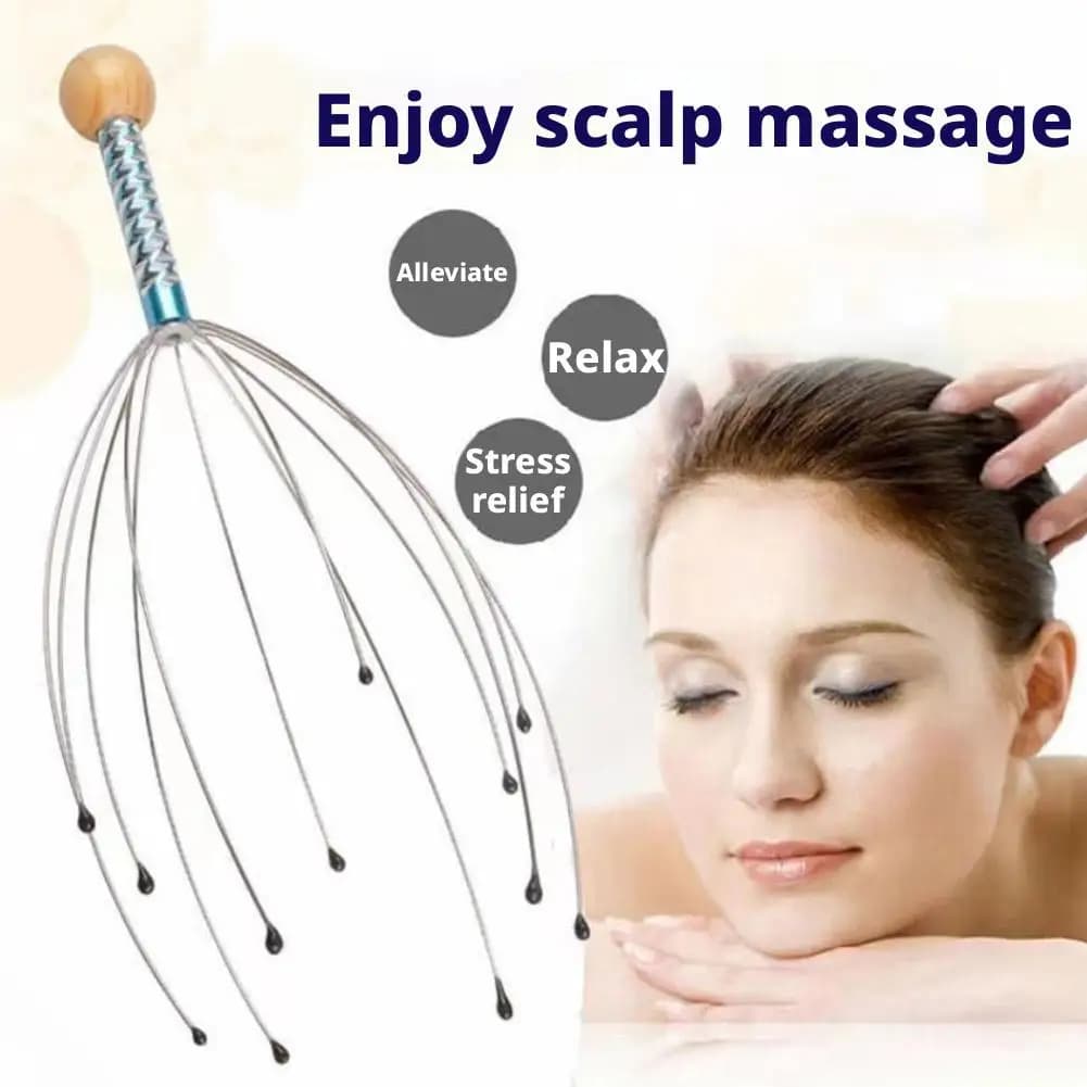 Octopus head shaped scalp massager — image 3