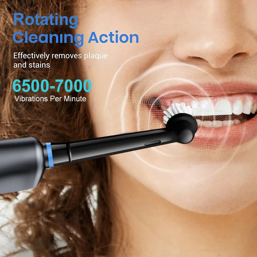 FUNMENTO rechargeable rotary electric toothbrush with soft brush heads — image 3