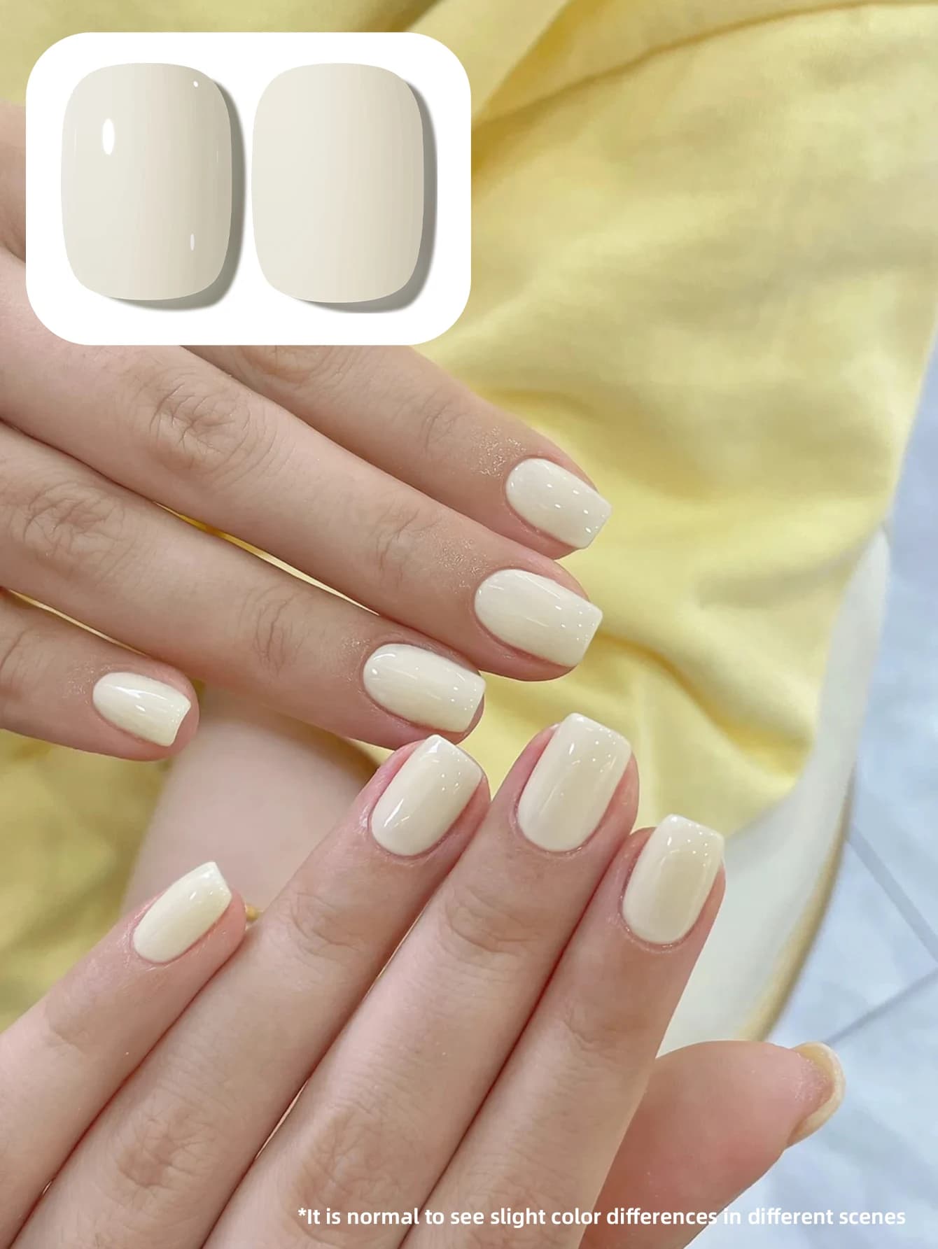 1pc 15ml Pale Yellow Gel Nail Polish Starter Pure Soak Off No — image 3