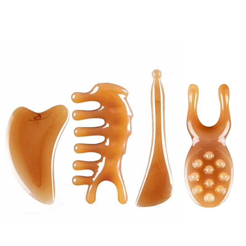 Resin guasha massage board for face and body — image 7