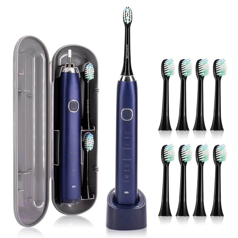 FUNMENTO ultrasonic electric toothbrush with brush heads — image 7