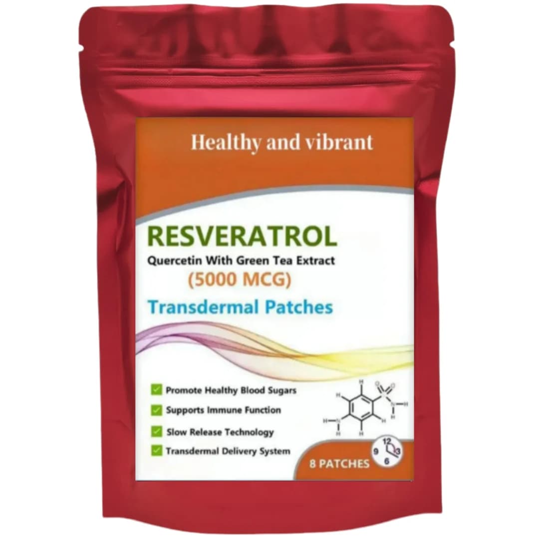 Resveratrol, Quercetin & Green Tea Transdermal Patch – 5000 µg