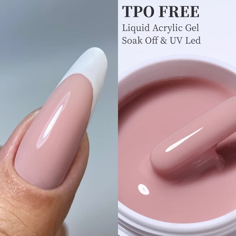 MSHARE Liquid Acrylic Builder Nail Gel – TPO‑Free, Self‑Level, Soak‑Off