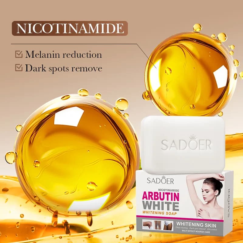 handmade niacinamide arbutin facial soap bar — image 5