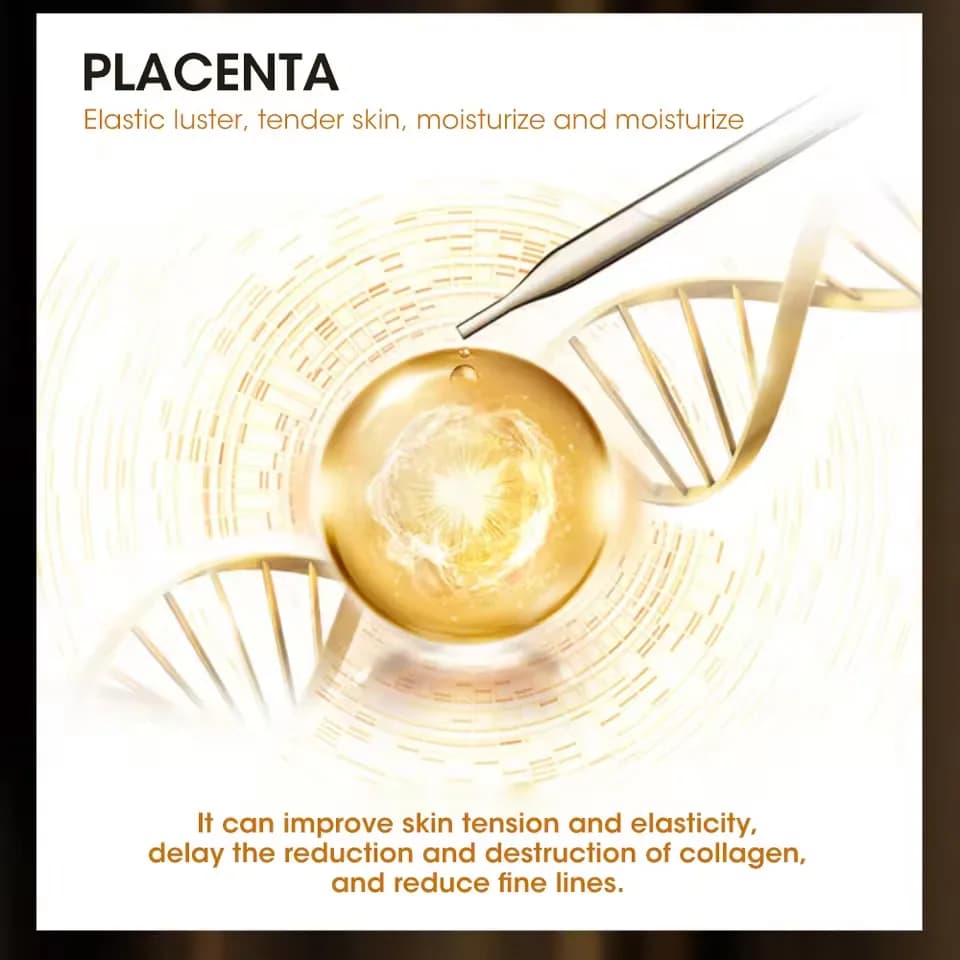Fullerene and placenta brightening facial serum bottle — image 6