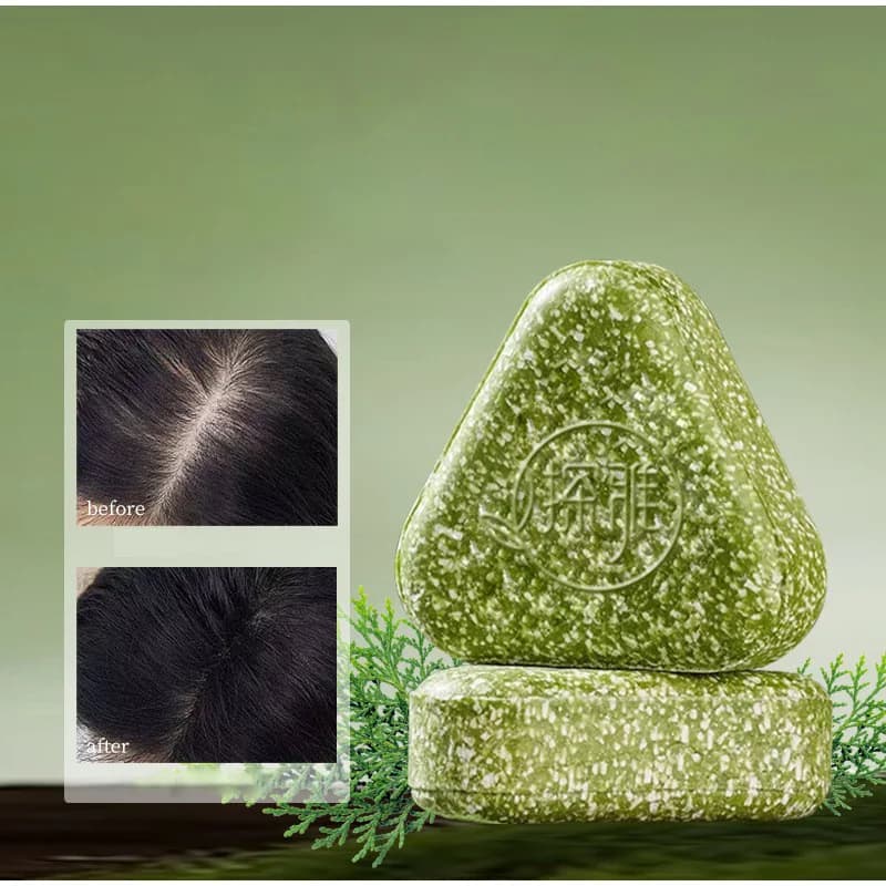 Usman grass and platycladus herbal shampoo soap — image 1