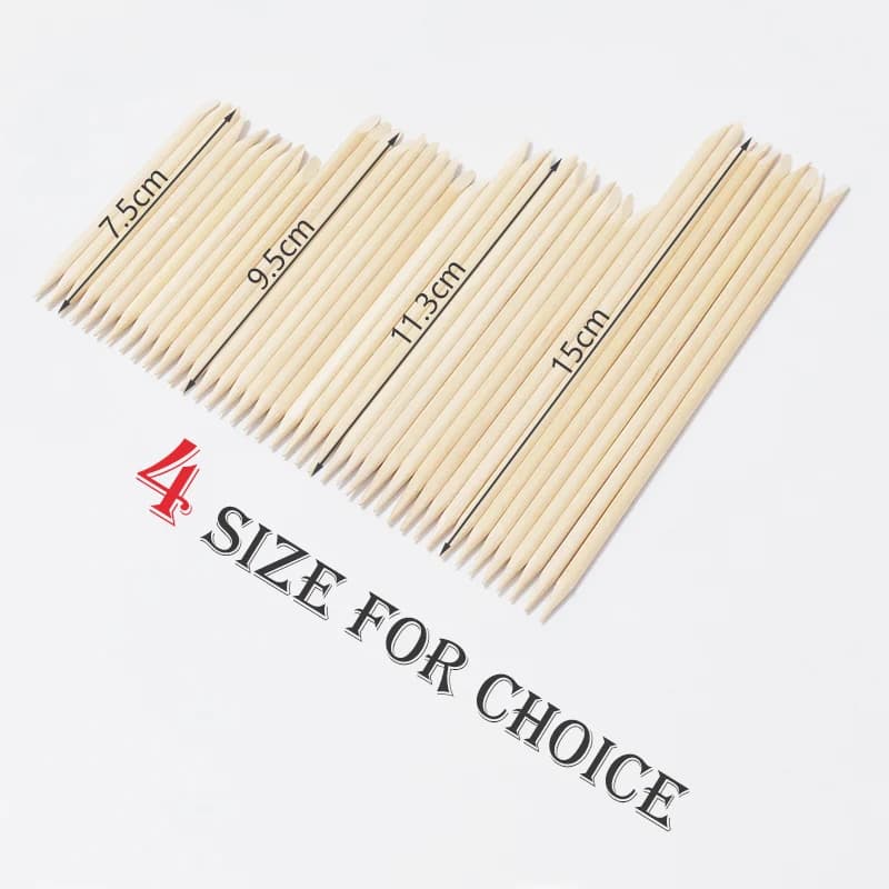 orange wood cuticle pusher sticks — image 6