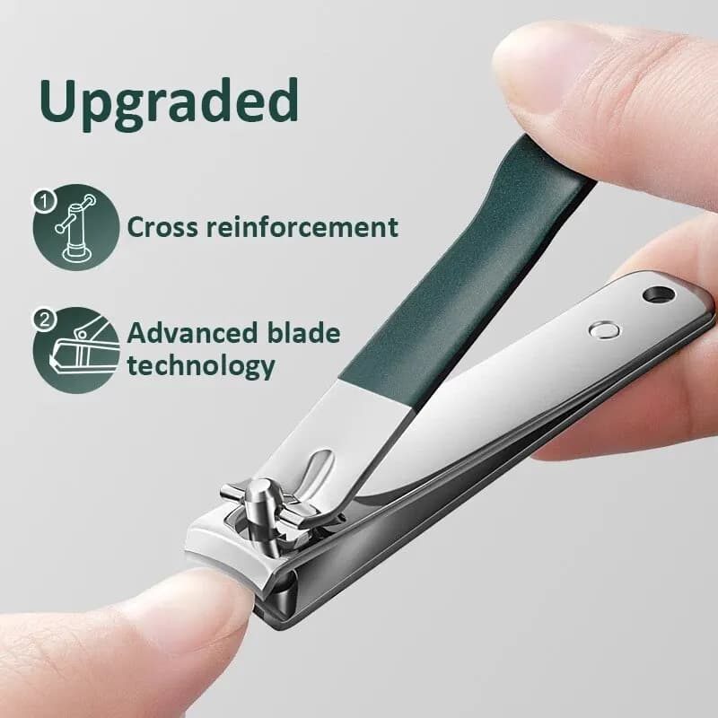 rotating leather case with four nail clippers — image 2