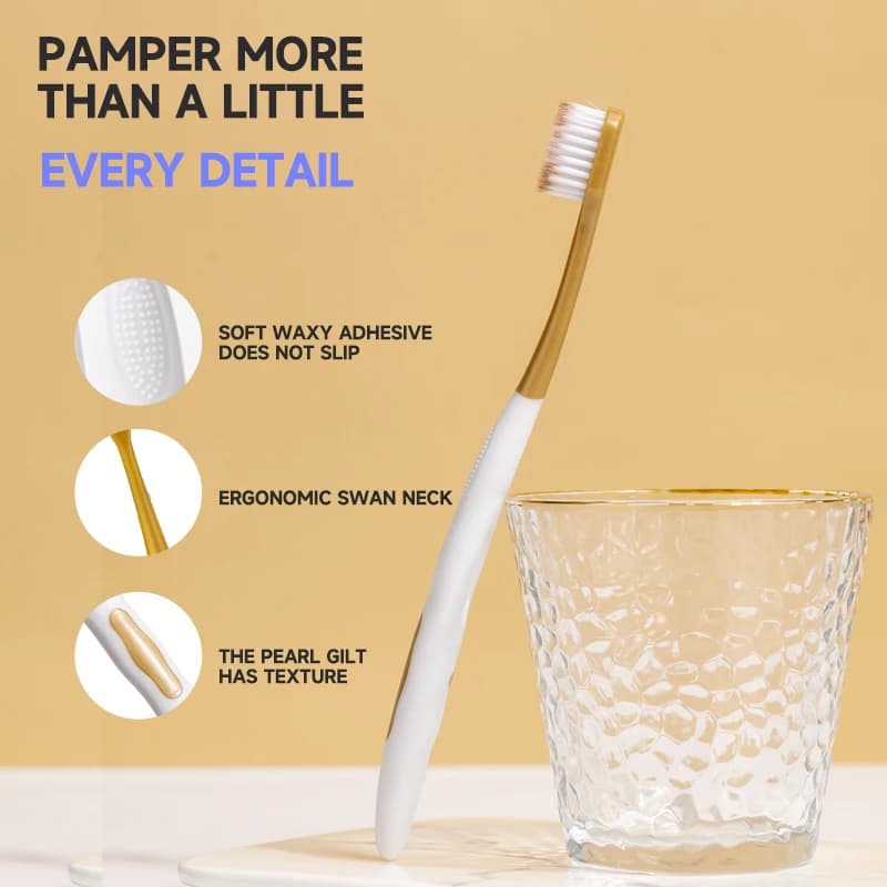 soft bristle wide-head adult toothbrush — image 5