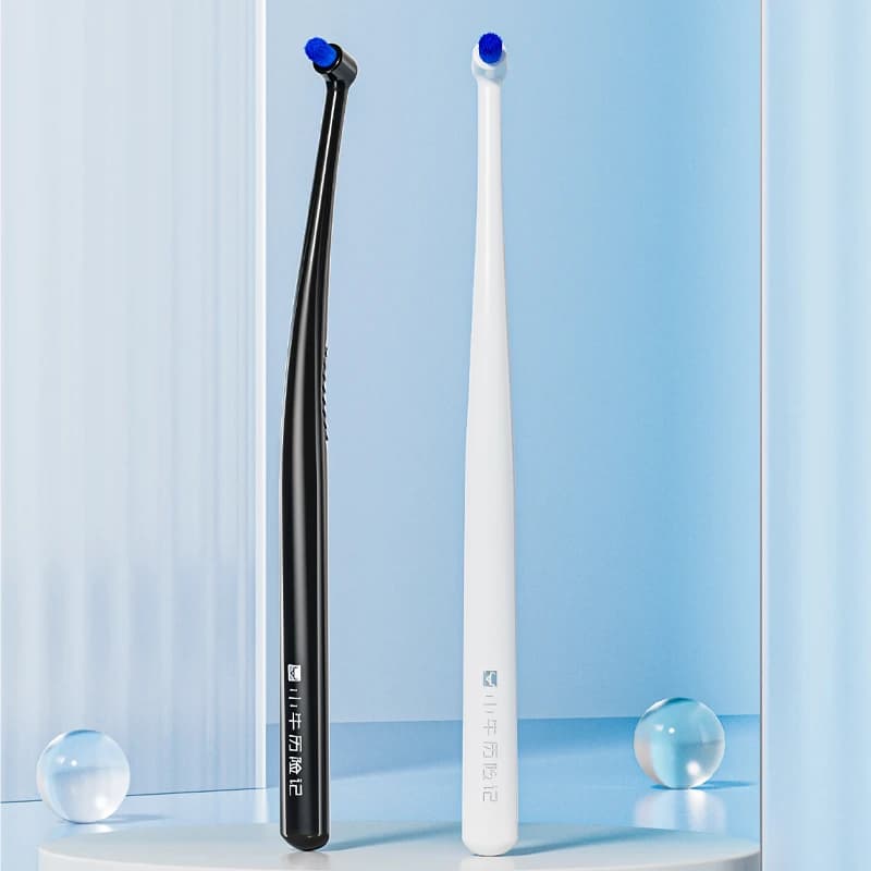 inclined toothbrush with ultra‑fine soft bristles for braces — image 6