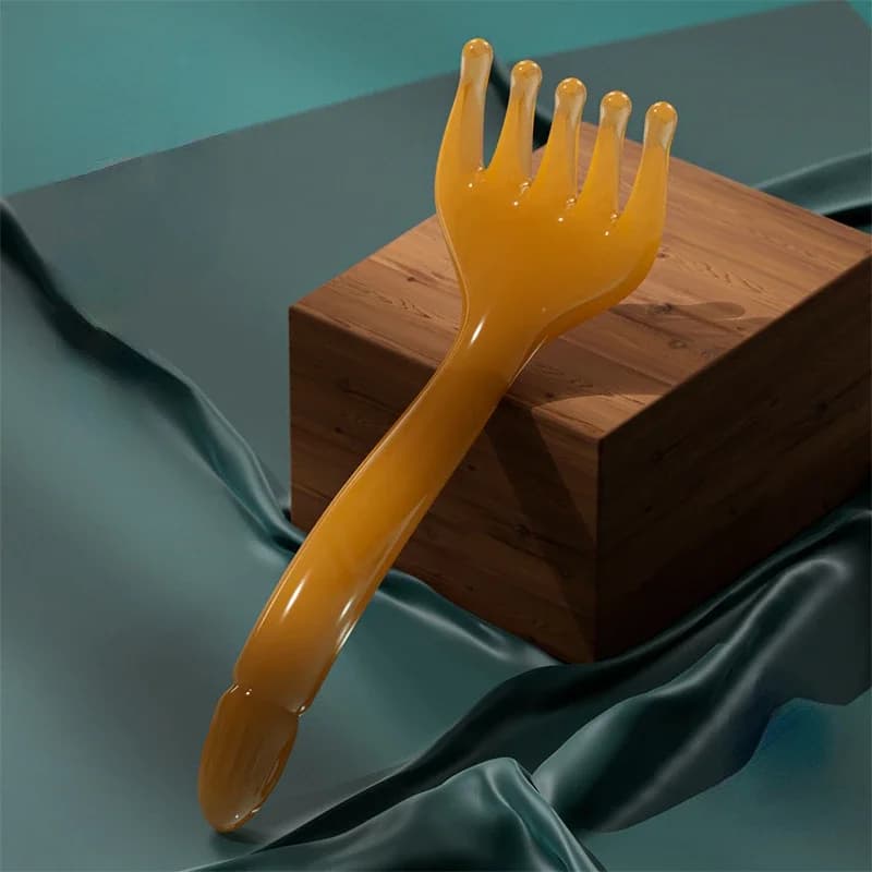 Resin Gua Sha head massager with five-claw scraping head — image 5