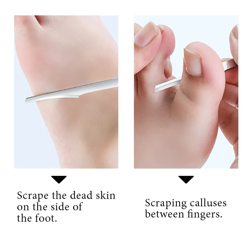 Stainless steel foot file and callus remover tool — image 3