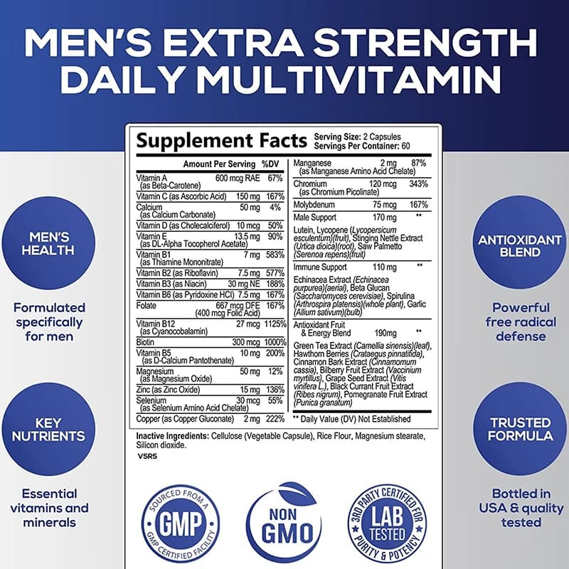 bottles of men's multivitamin supplement — image 2