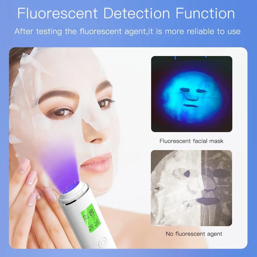 handheld rechargeable skin analyzer with LCD screen — image 5