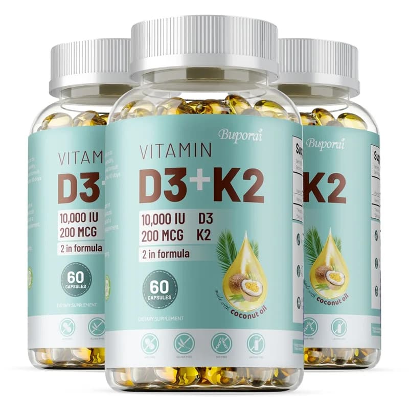 bottle of vitamin d3 and k2 supplement — image 8