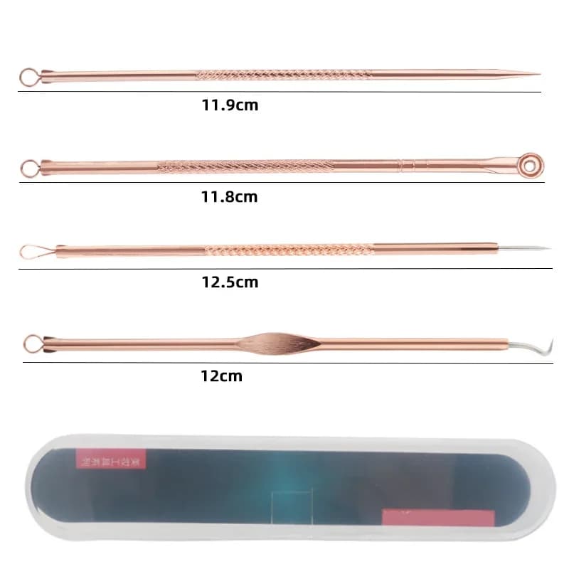 set of four ultra‑fine blackhead extractor needles — image 6