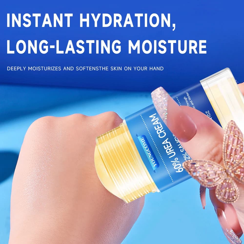 Urea and salicylic acid foot and hand cream tube — image 3