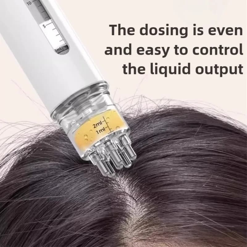 Mini hair oil applicator scalp massager comb — image 2